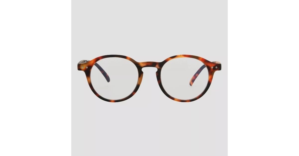 Target Men's Plastic Round Blue Light Filtering Glasses