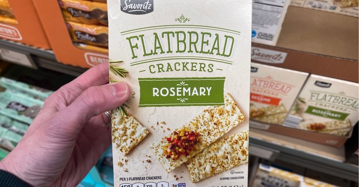savoritz rosemary flatbread crackers