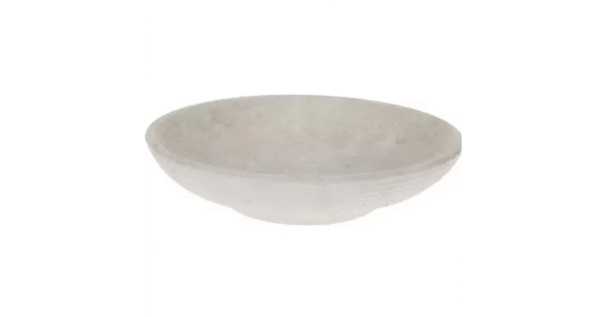 Light Gray Textured Bowl
