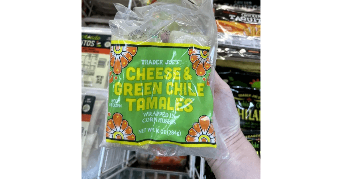 Cheese and Green Chile Tamales