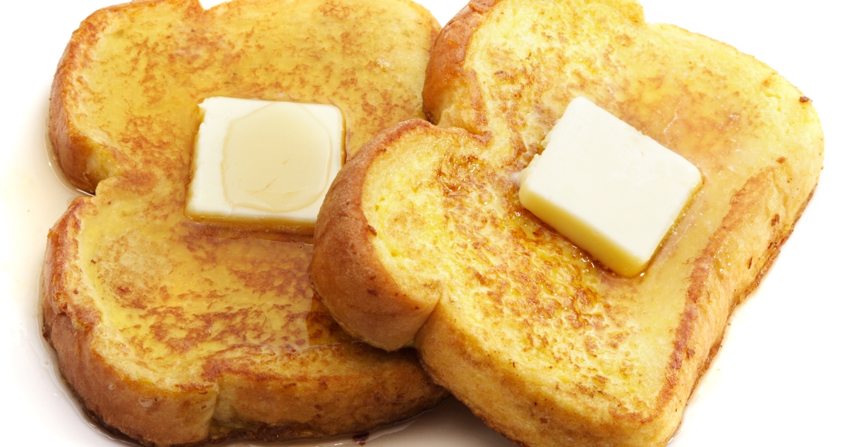 french toast with butter