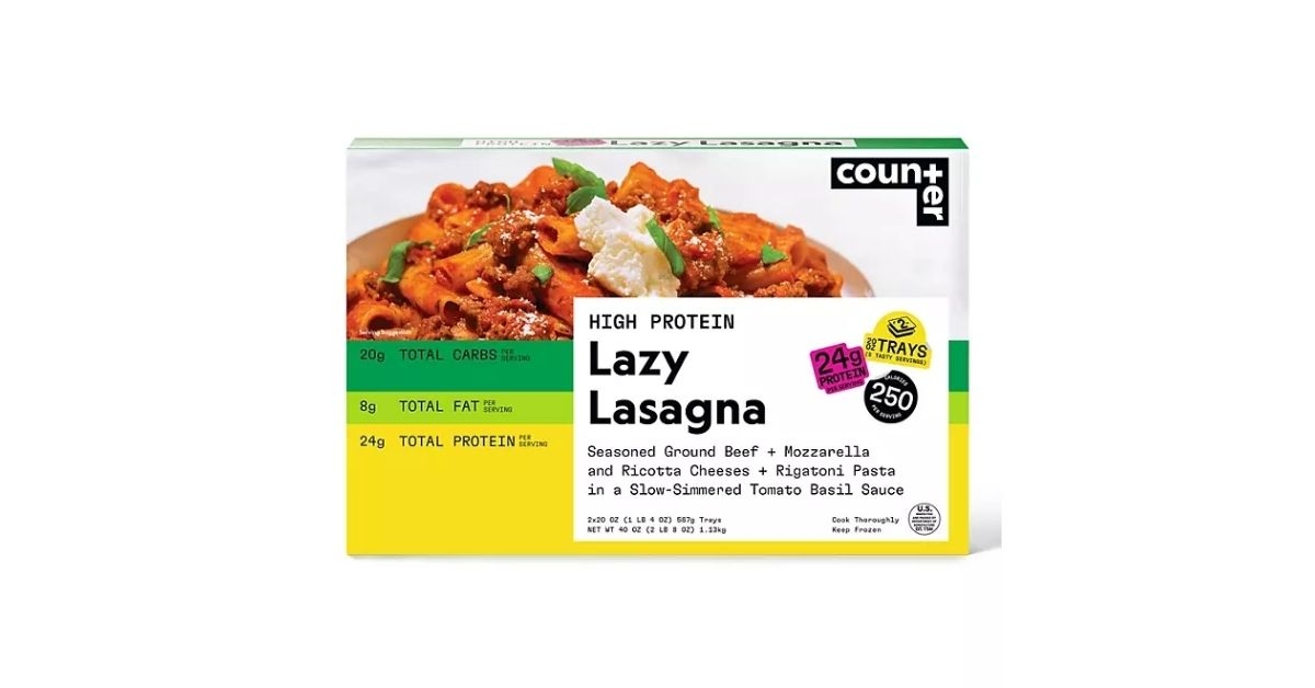 a pack of lazy lasagna