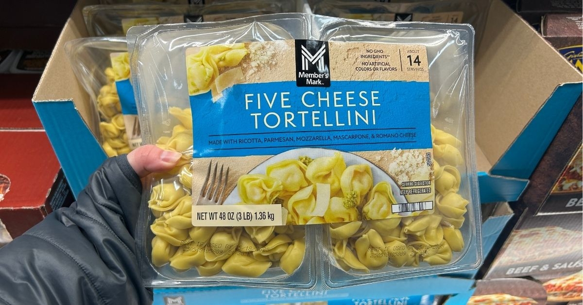 pack of five cheese tortellini
