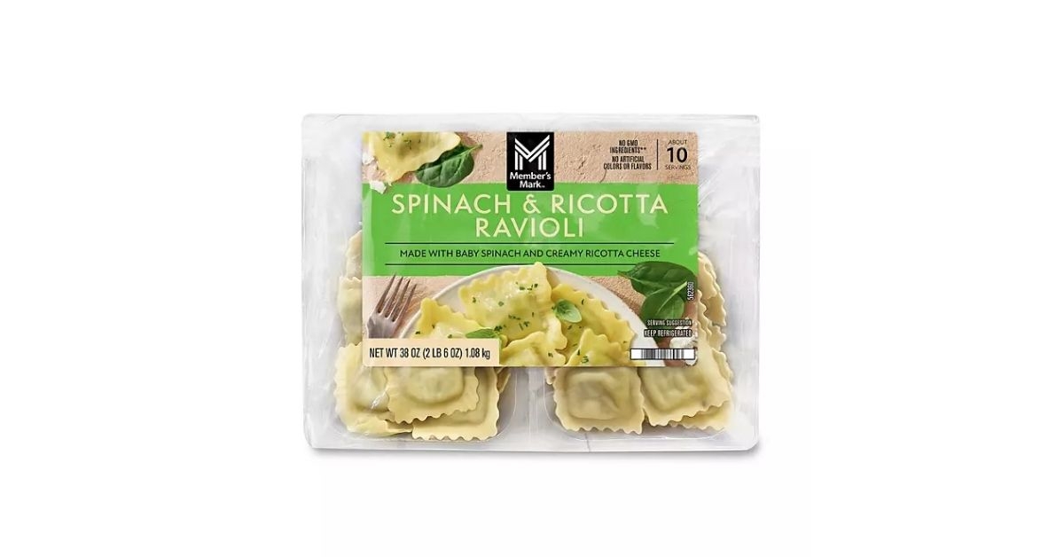 spinach and ricotta ravioli