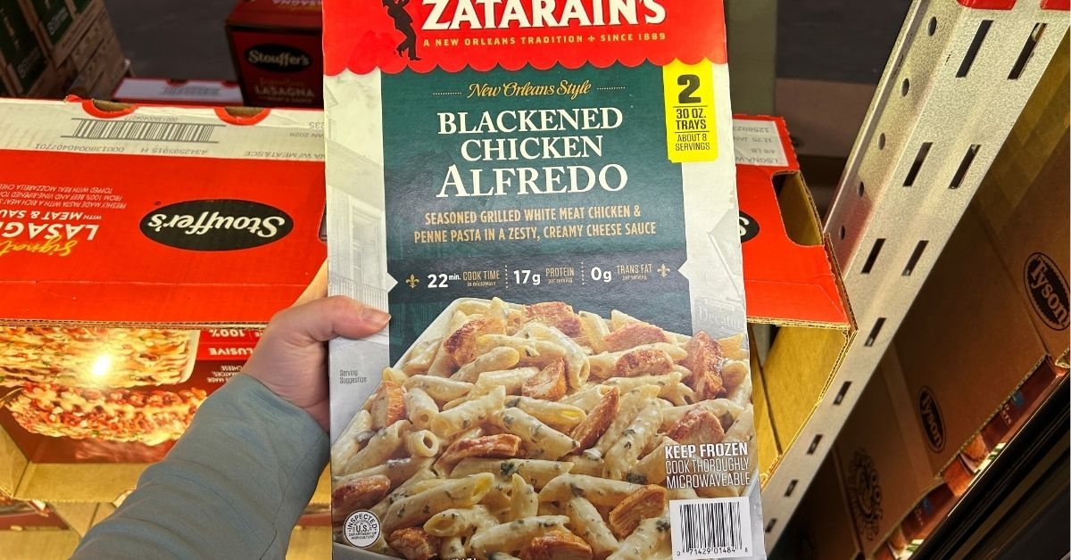 blackened chicken alfredo in a box