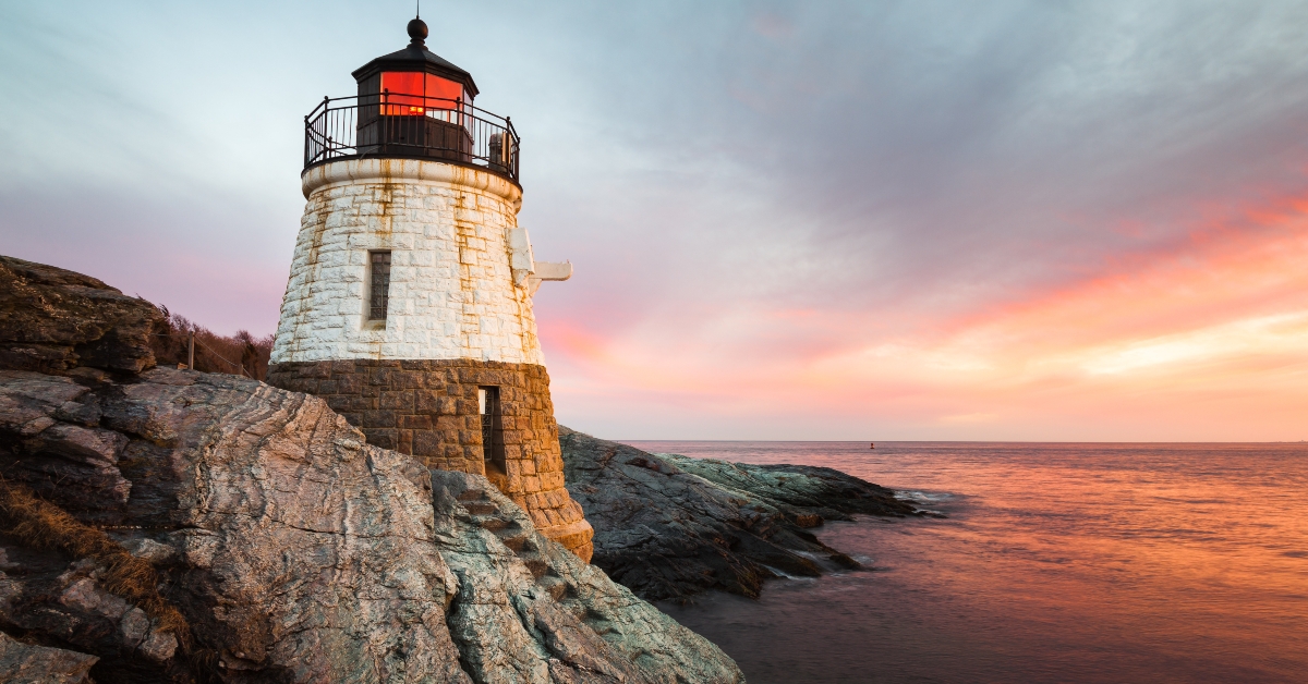 Castle Hill Lighthouse Seascape, Newport Rhode Island 