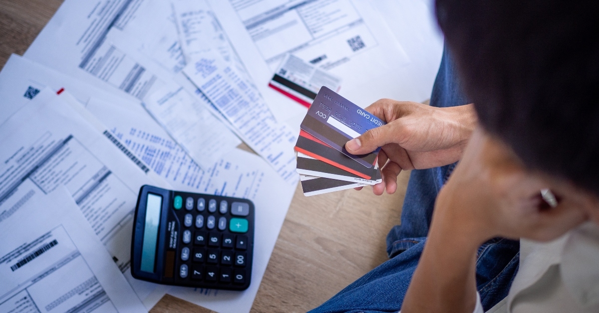 stressed about credit card debt