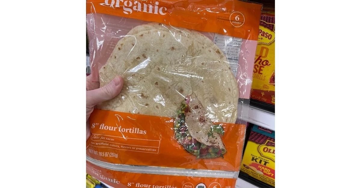 Good and Gather organic 8 inch flour tortillas 