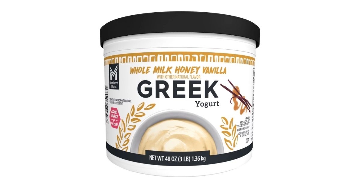a small tub of greek yogurt