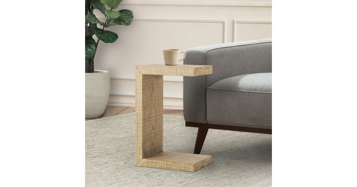 c shaped side table