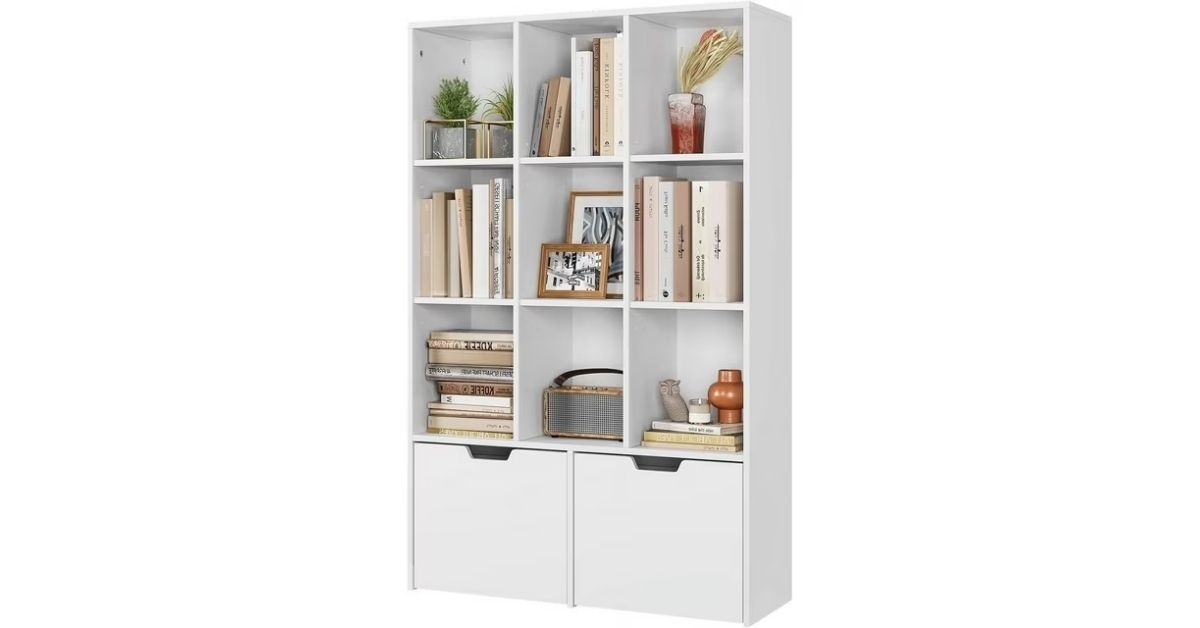 bookcase with three shelves