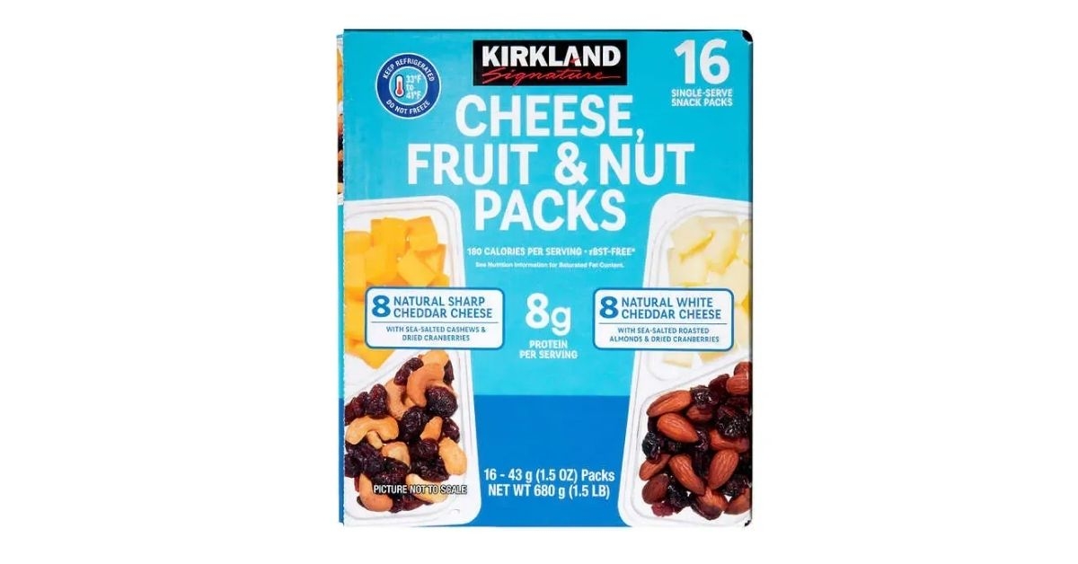 Kirkland Signature Cheese, Fruit & Nut Snack Packs