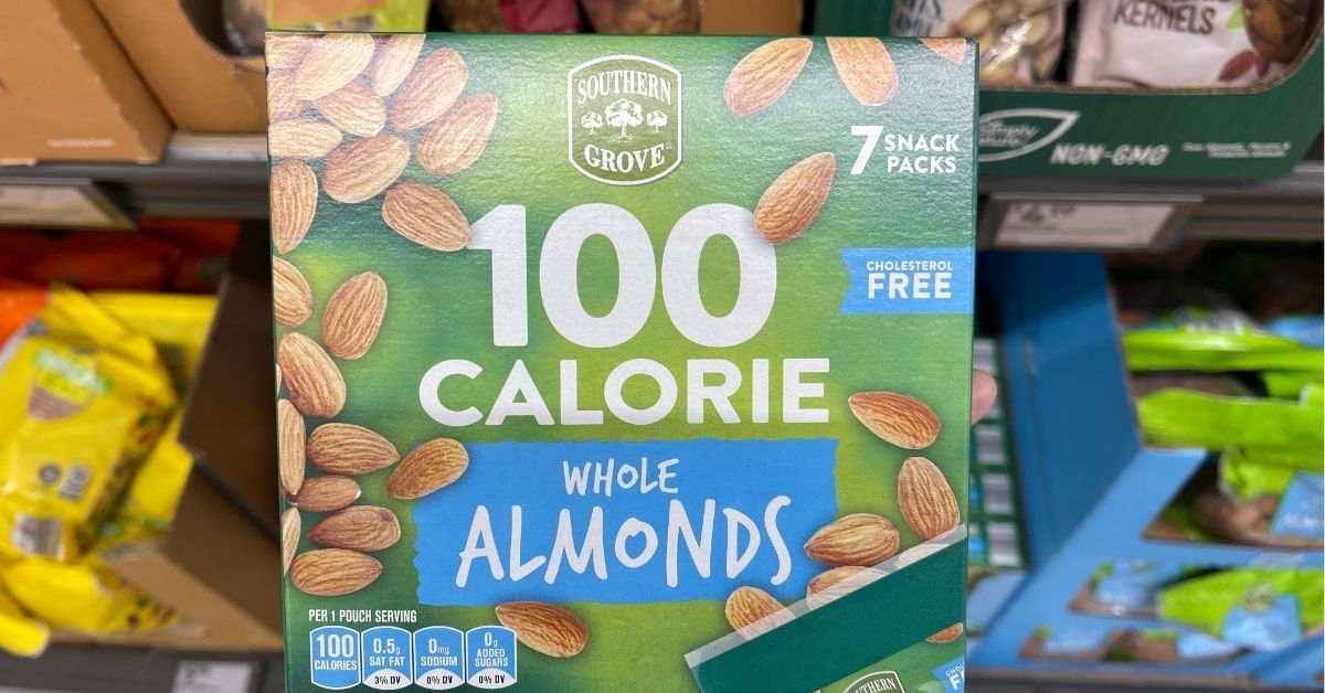 100 calorie whole almonds