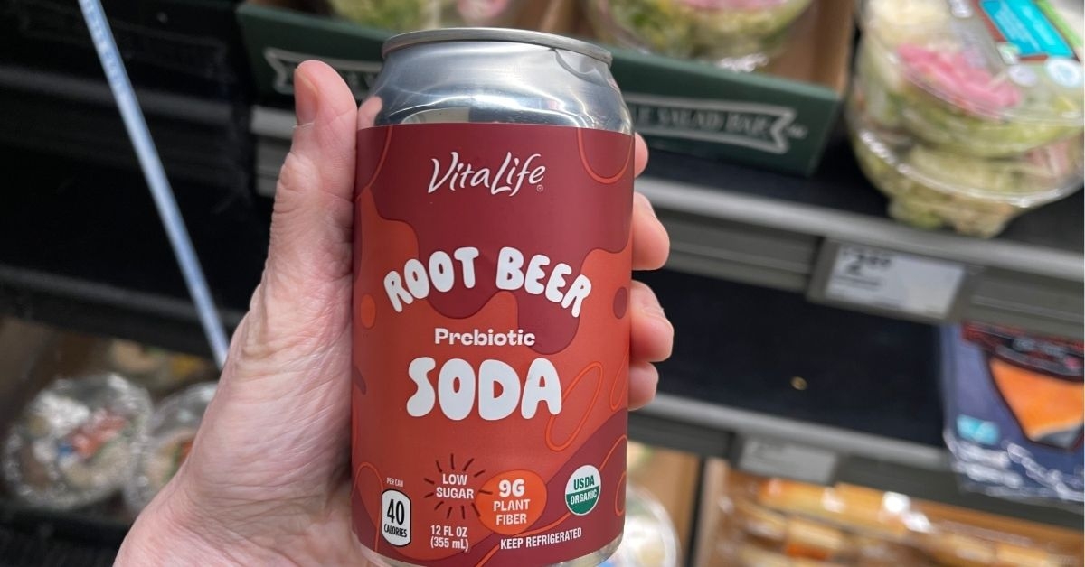 Root beer in can