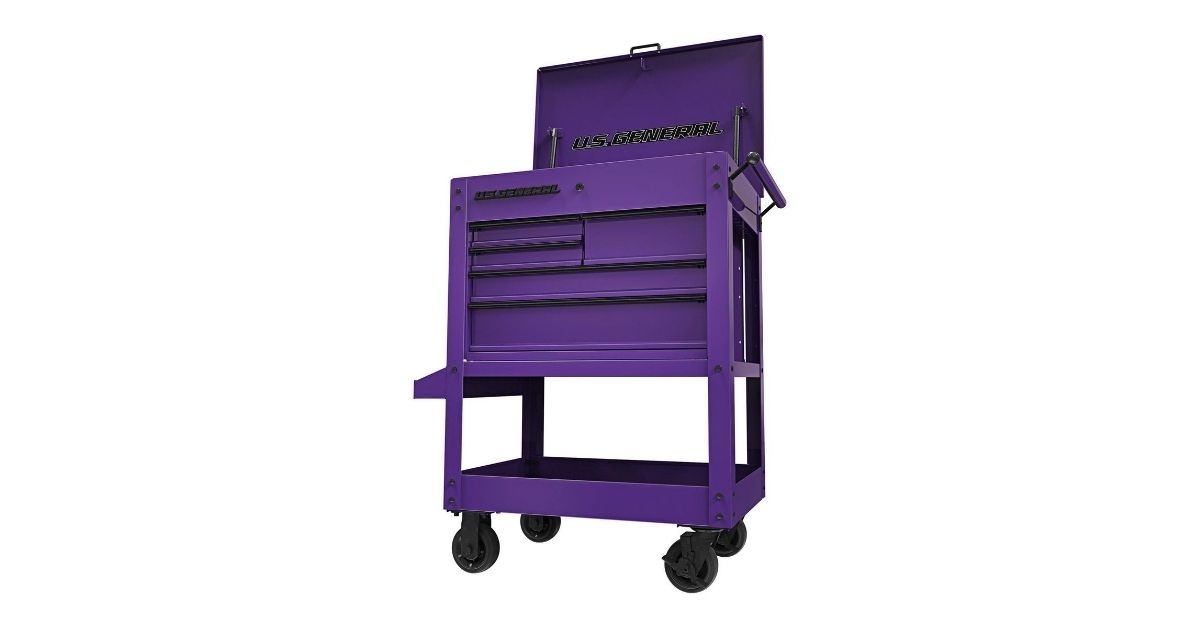 5 drawer tool cart