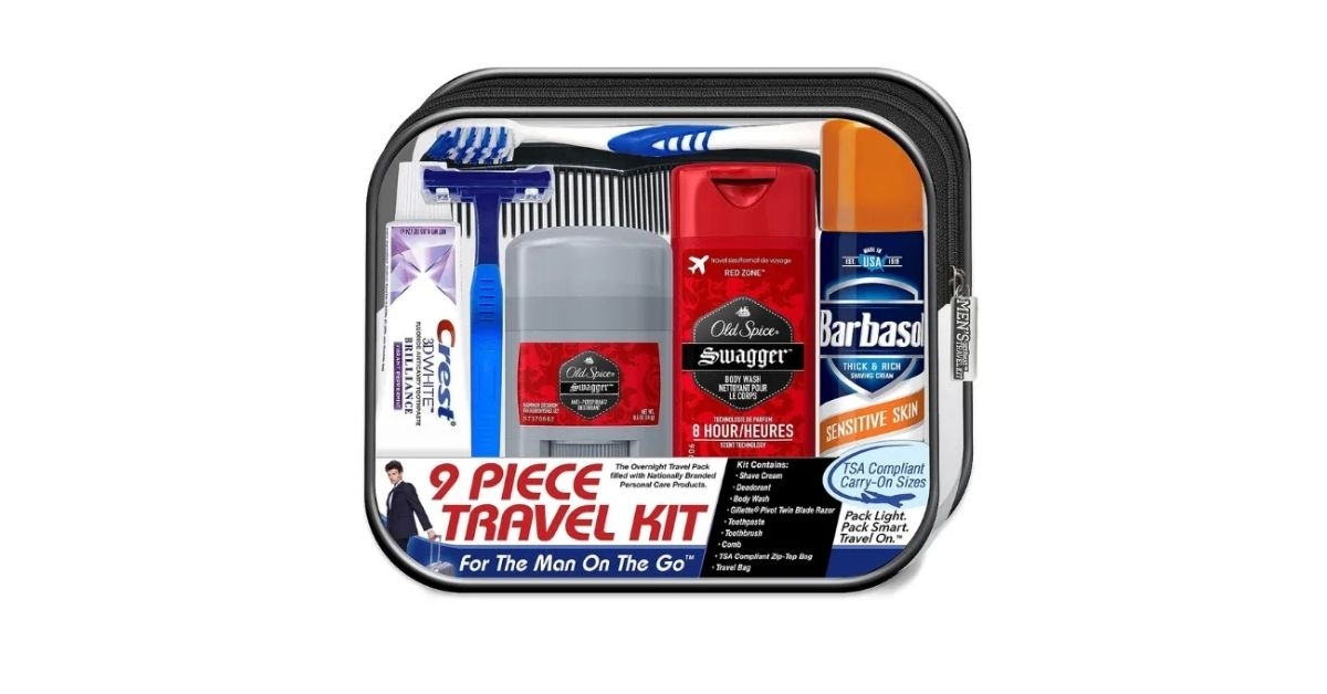 Travel sized toiletries