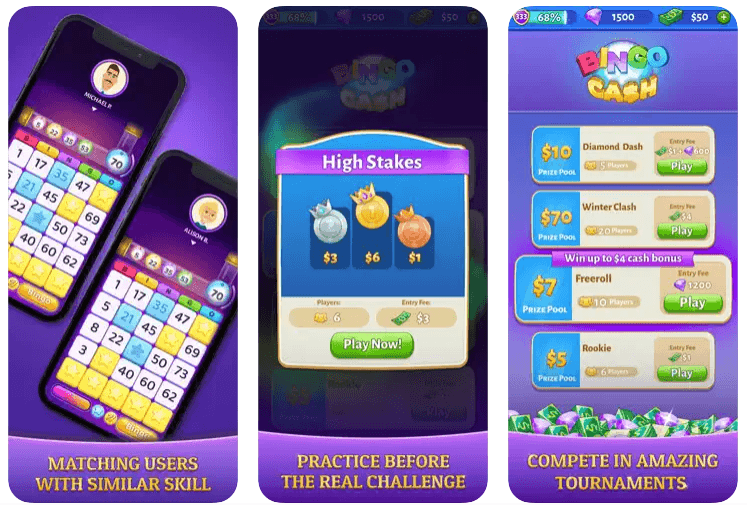 Screenshot of Bingo Cash mobile app in Apple App Store