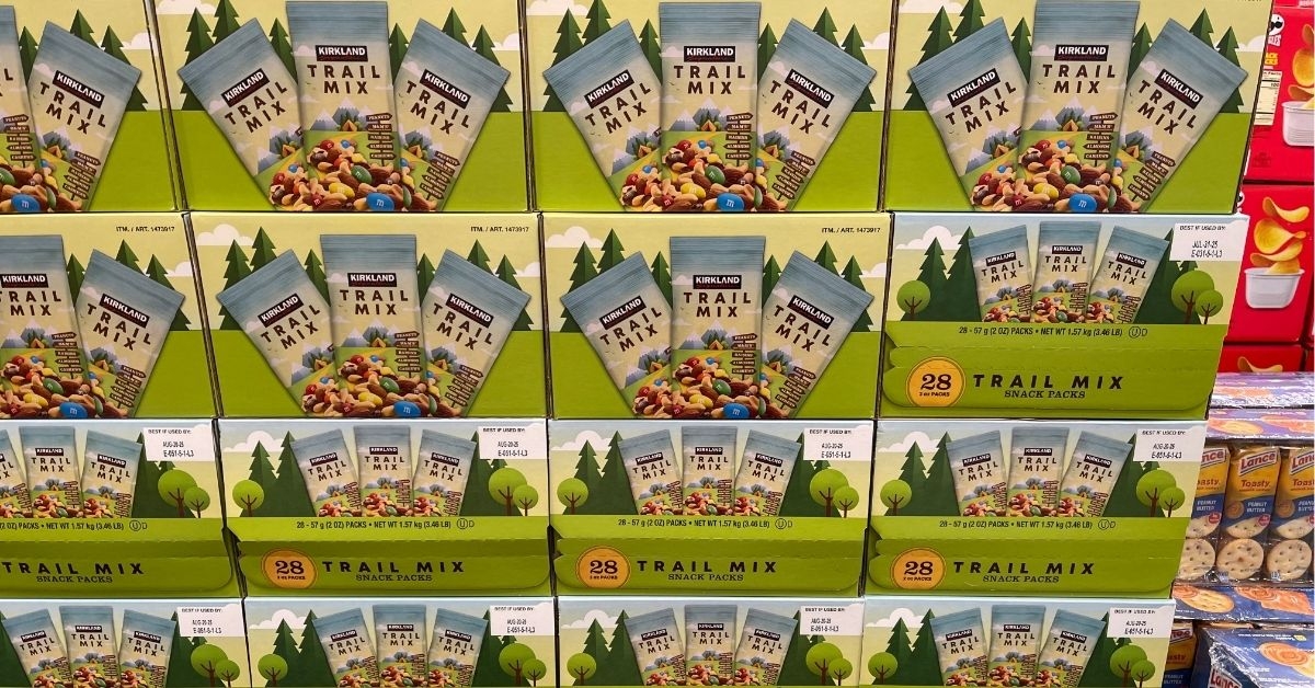 a pile of trail mix snack