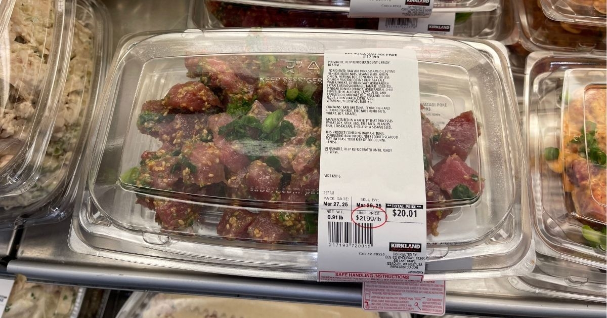ahi tuna wasabi poke