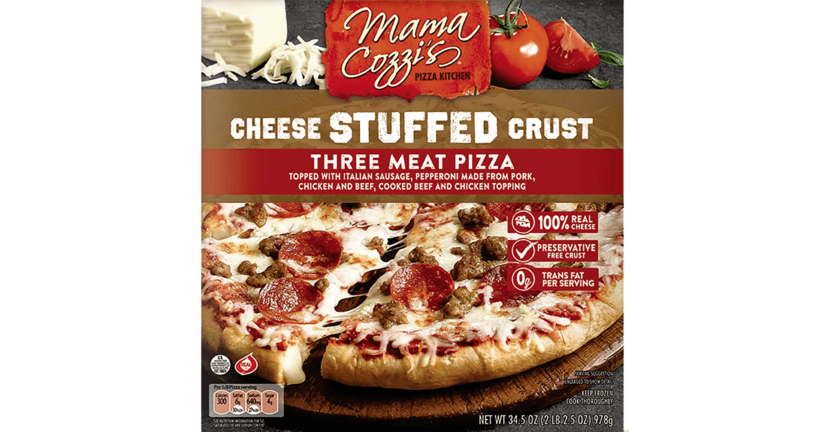 Cheese Stuffed Three Meat Crust Pizza