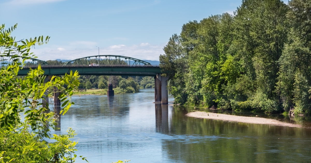 Albany bridge in summer season