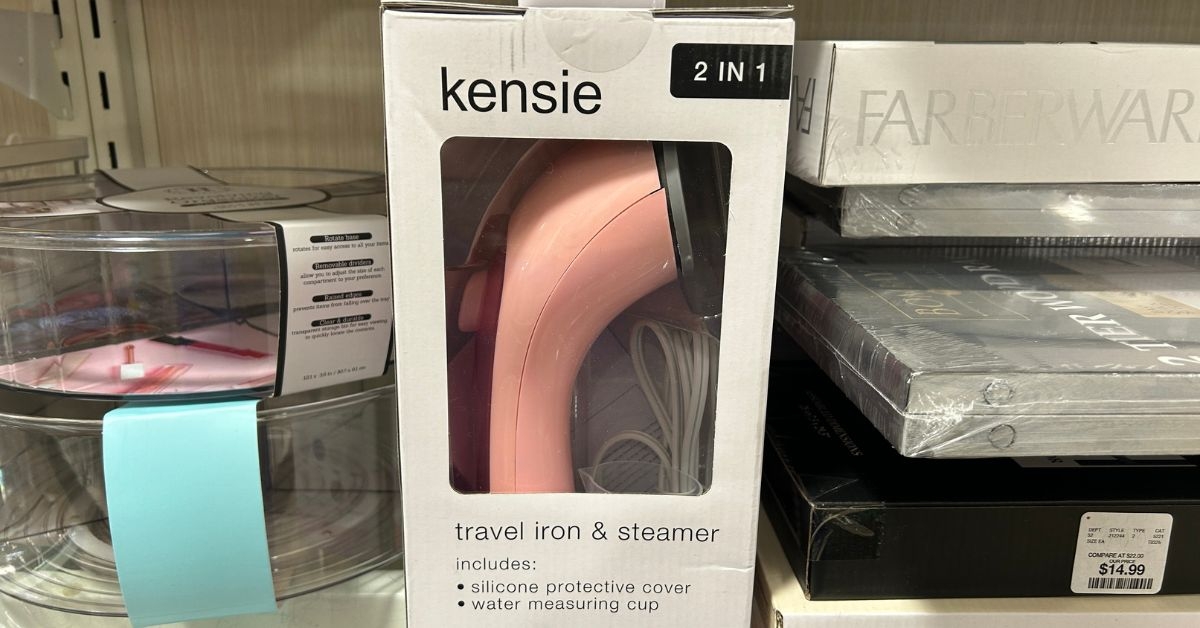 kensie travel iron steamer