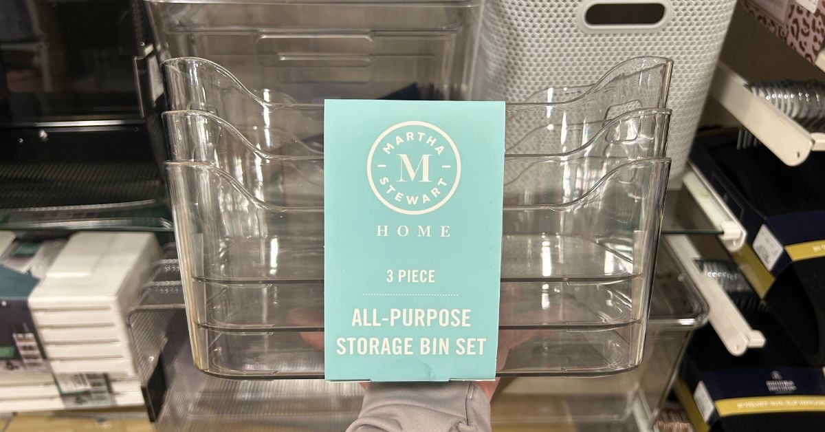 martha stewart home storage bin set