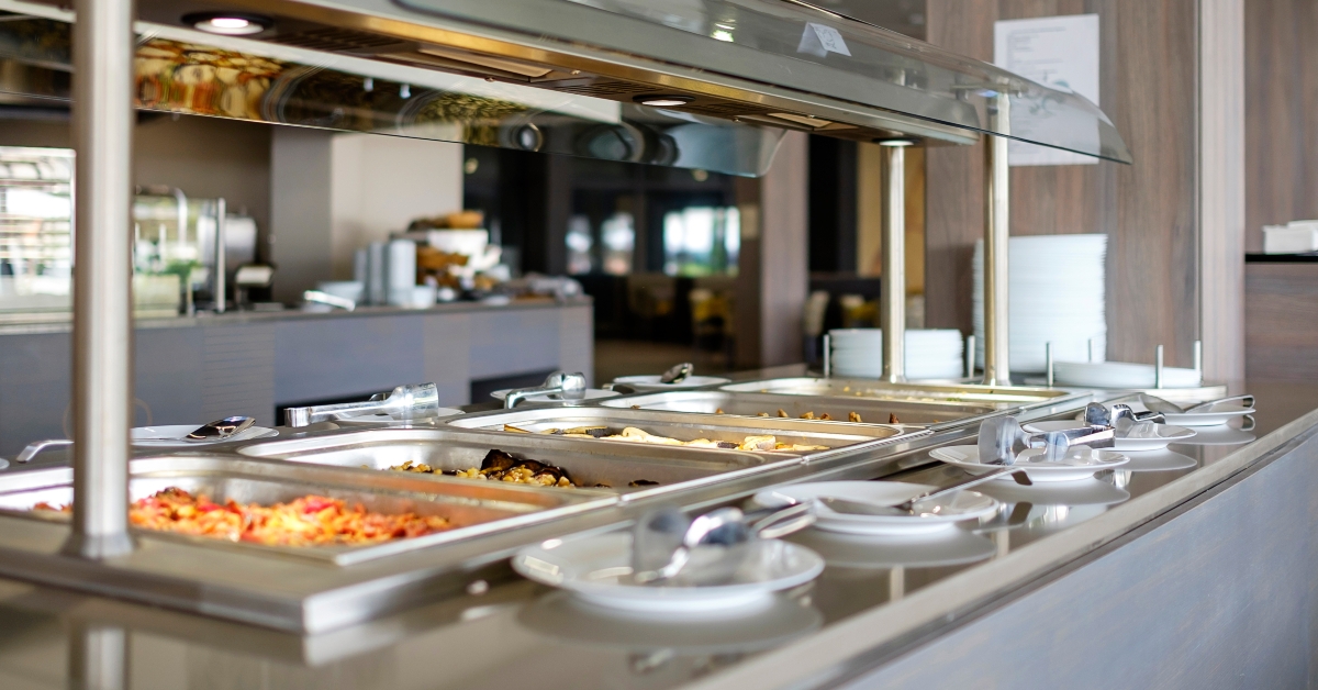 delicious buffet in main restaurant 