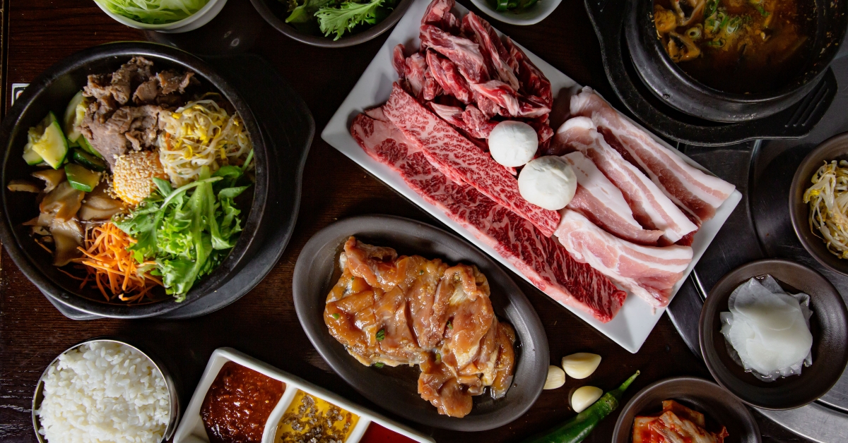 korean grilled bbq combo sets