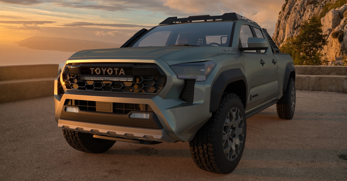 Toyota Tacoma Trailhunter on a sunset