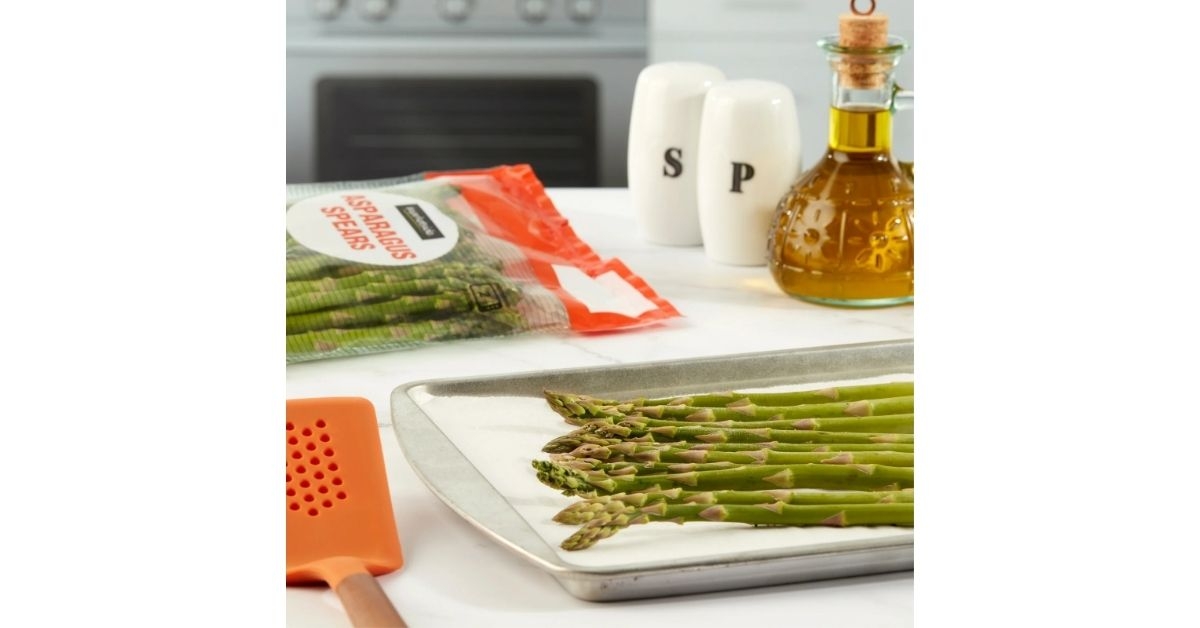 set of fresh asparagus