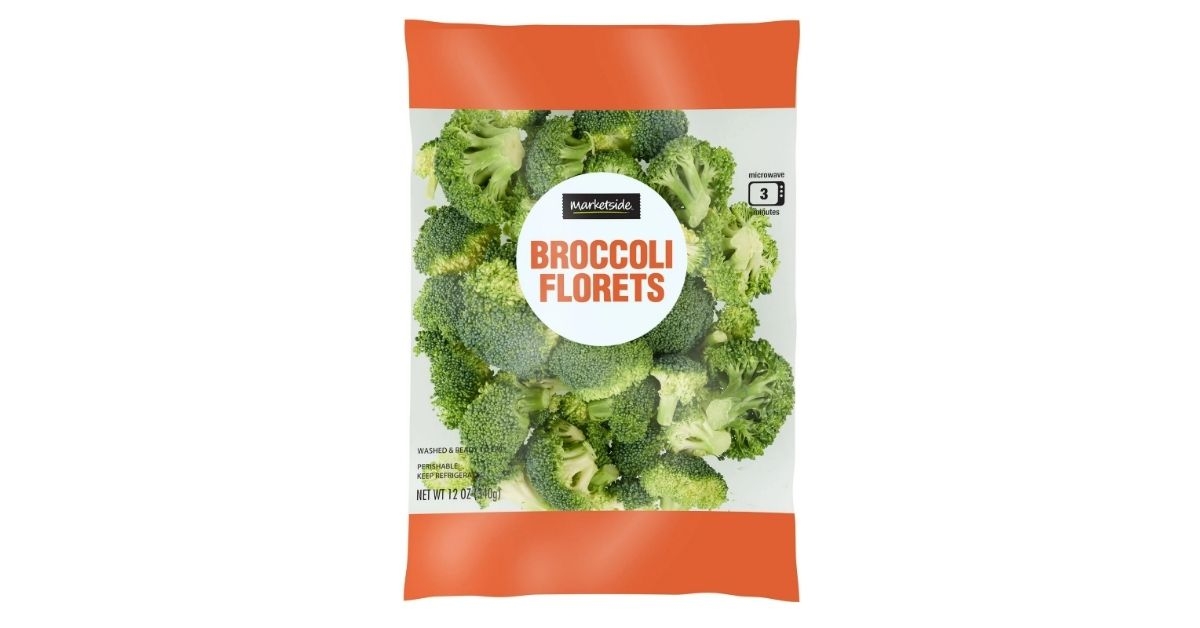 pack of fresh broccoli florets