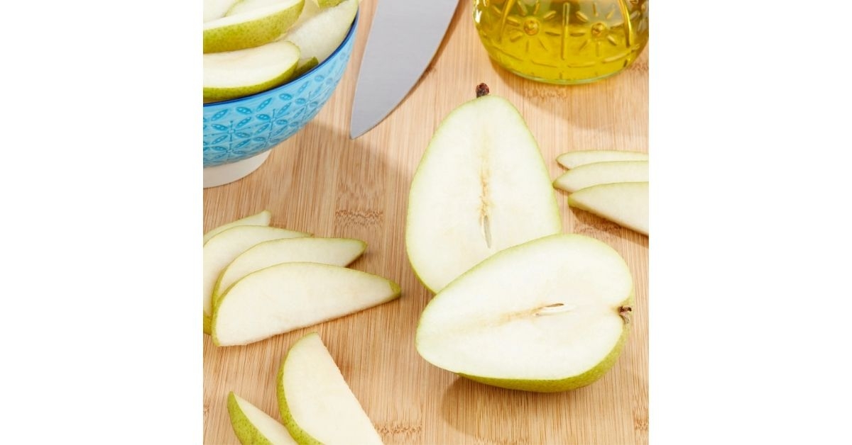 image of sliced pears