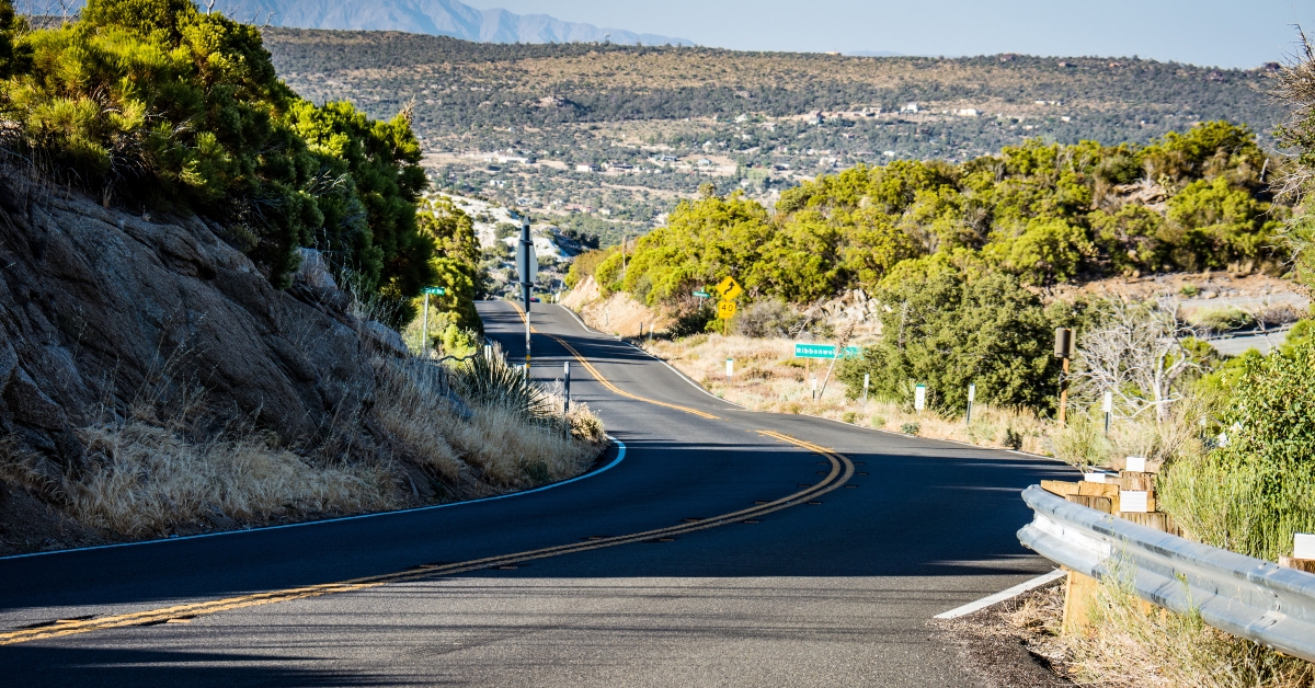 Pines Highway near Idyllwild California