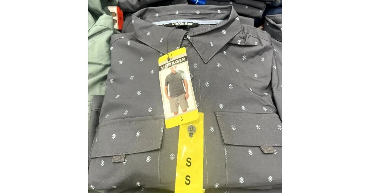 Voyager woven button-up shirt