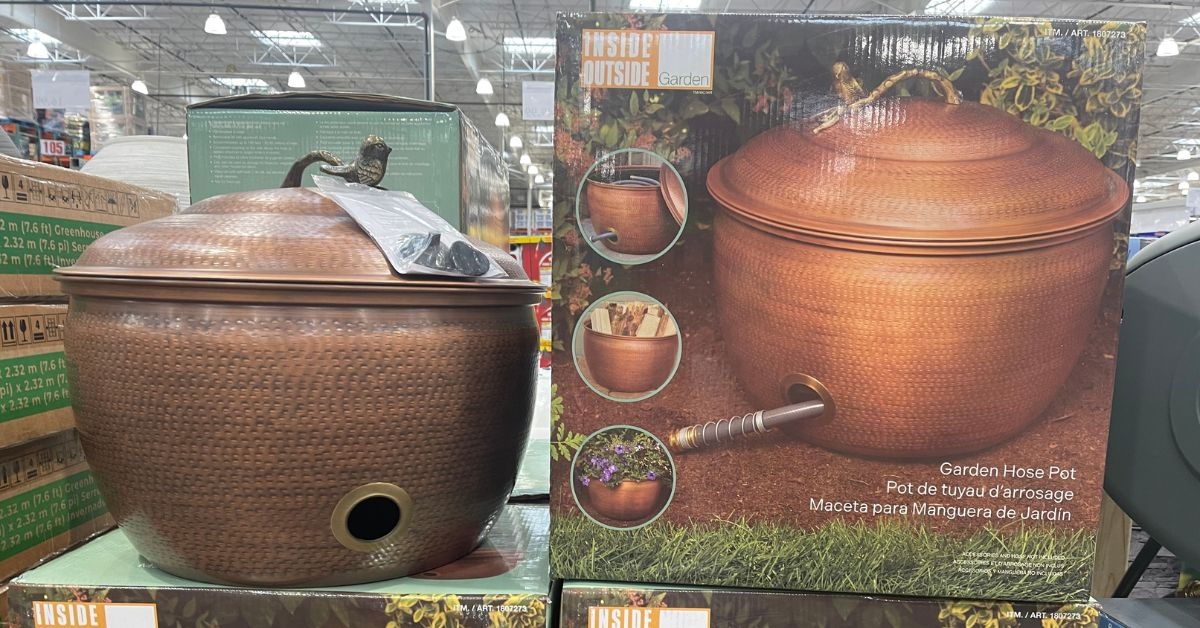 inside outside garden hose pot