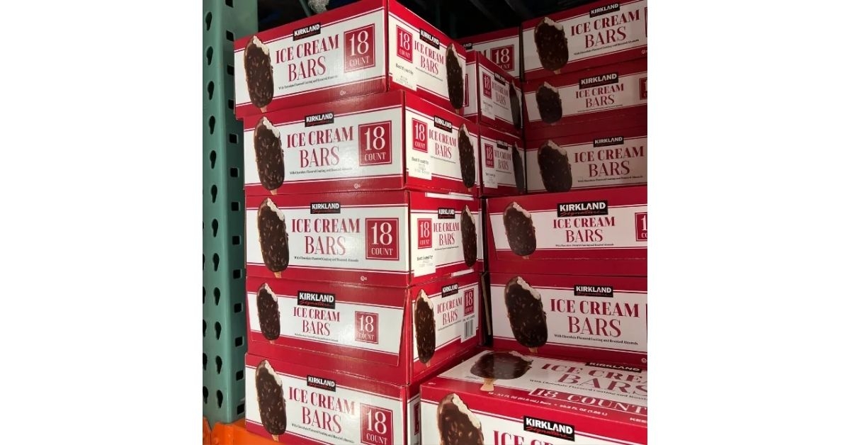 Kirkland Brand Vanilla Almond Ice Cream Bars