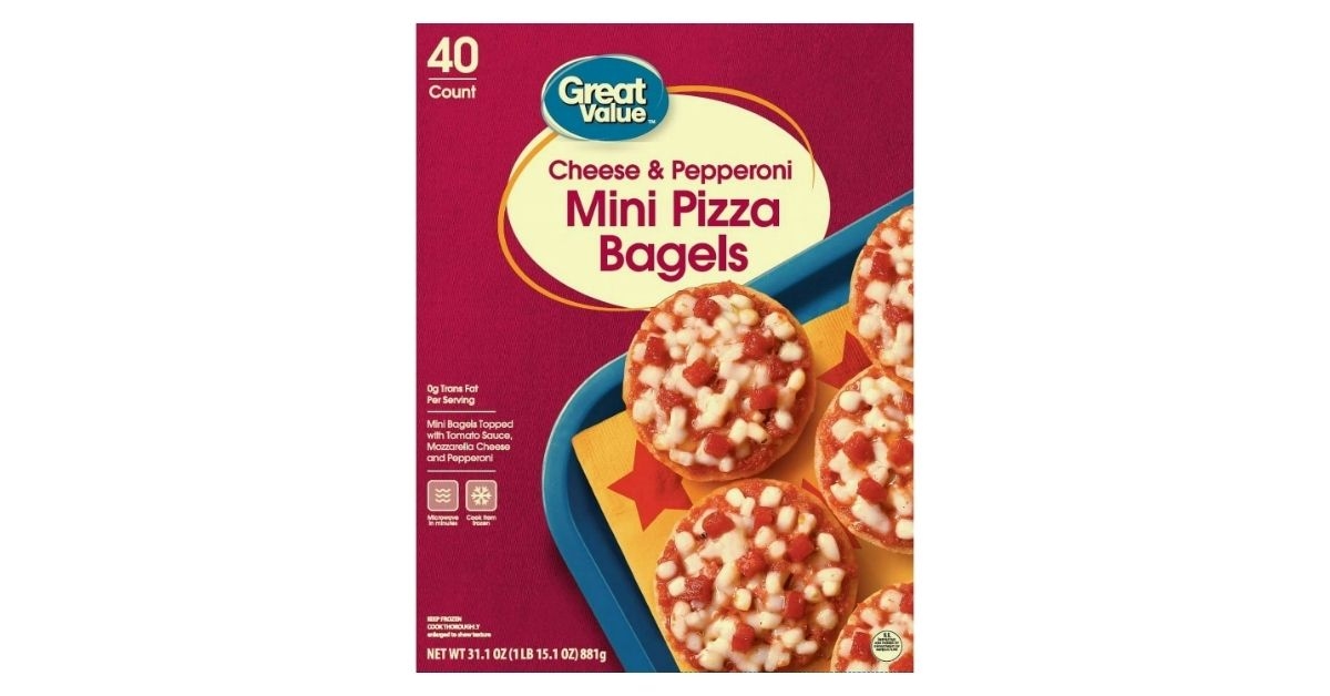 great value cheese pepperoni mini pizza bagels