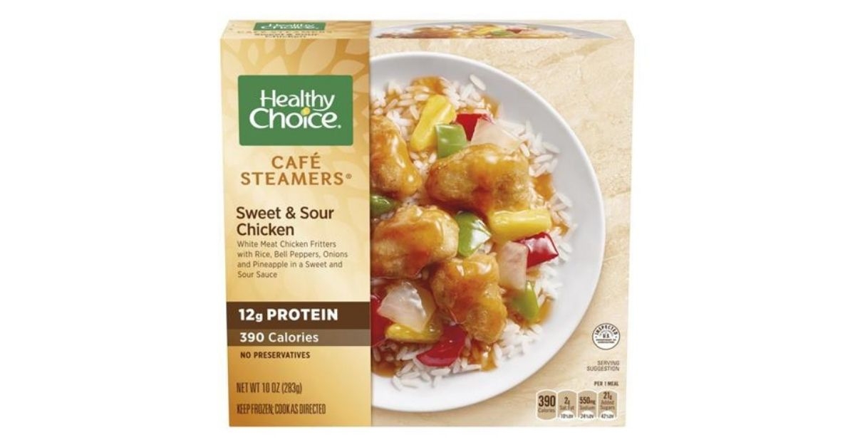 healthy choice cafe steamers sweet sour chicken bowl