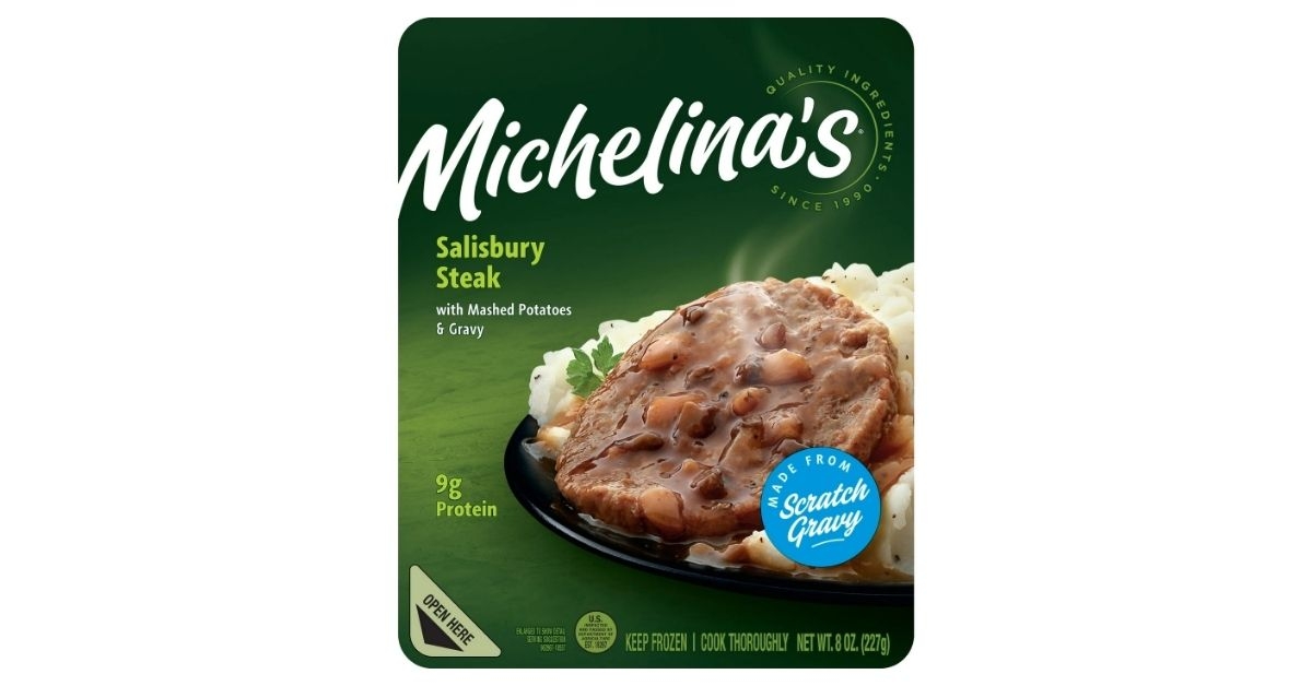 michelinas salisbury steak and gravy with mashed potatoes meal