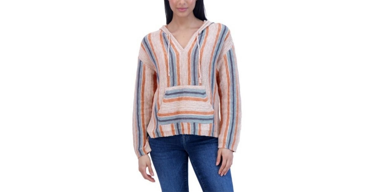 lucky brand womens baja sweater hoodie