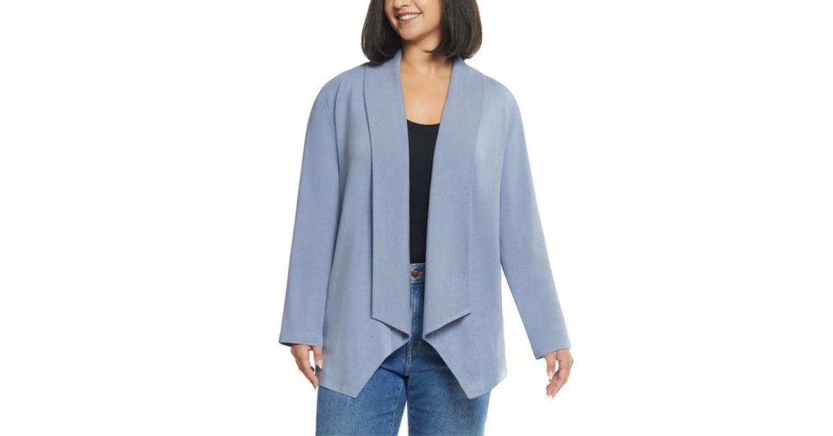 max mia ladies lightweight drape cardigan