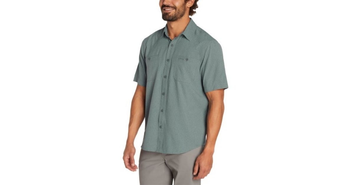 orvis mens short sleeved woven