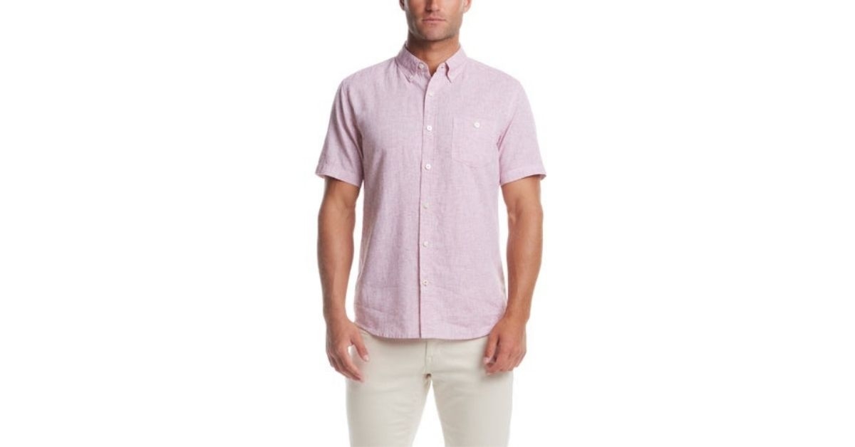 weatherproof vintage mens short sleeved woven shirt