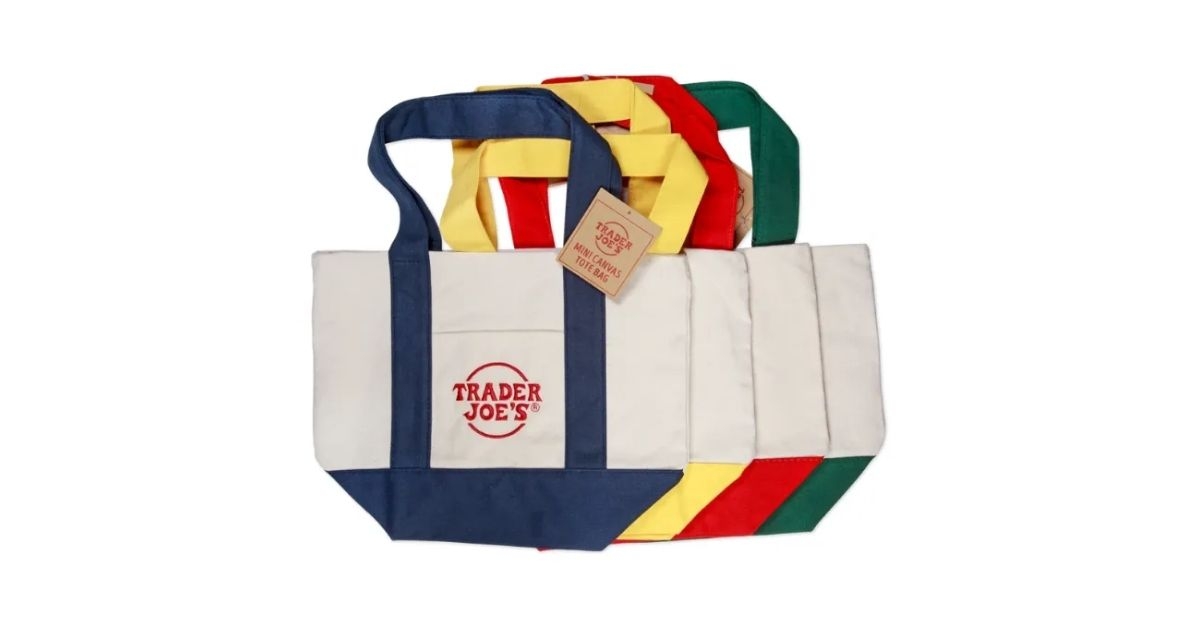 Mini canvas tote bags