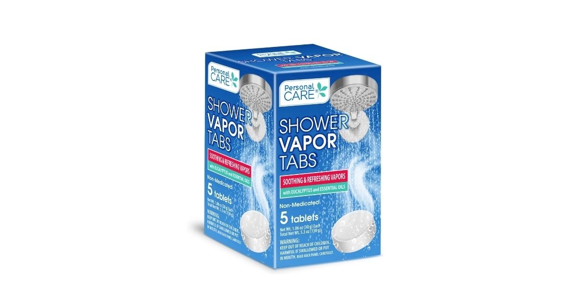 personal care non medicated shower vapor tabs