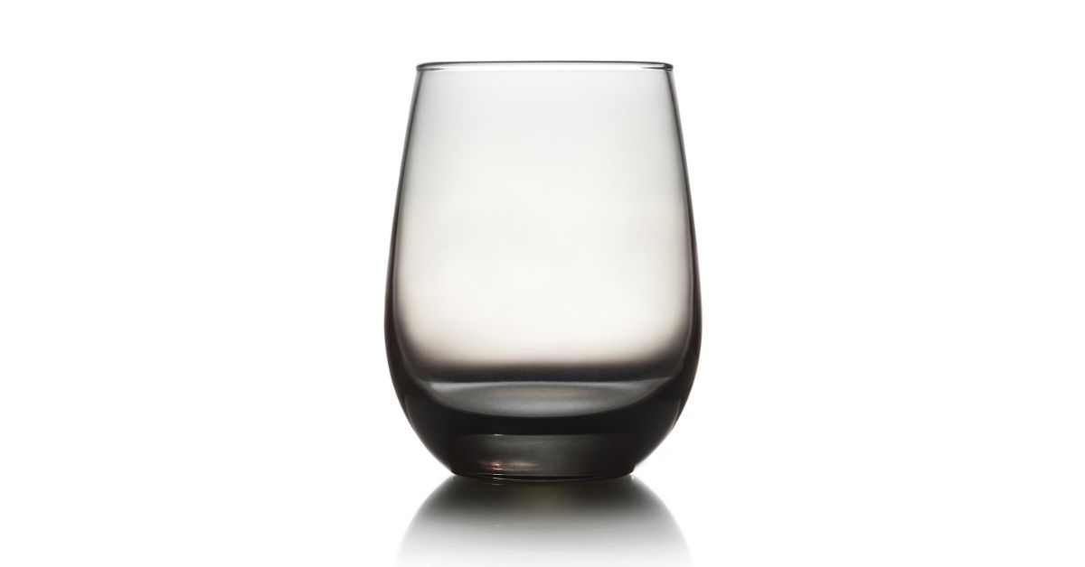 stemless smoked wine glasses