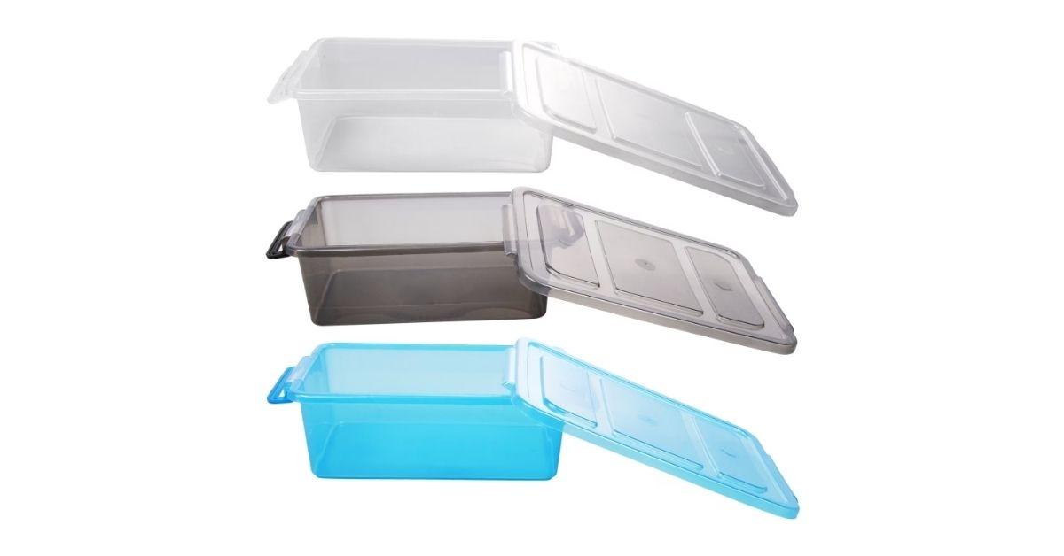 translucent plastic storage boxes