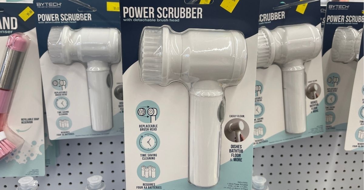power scrubber with detachable brush