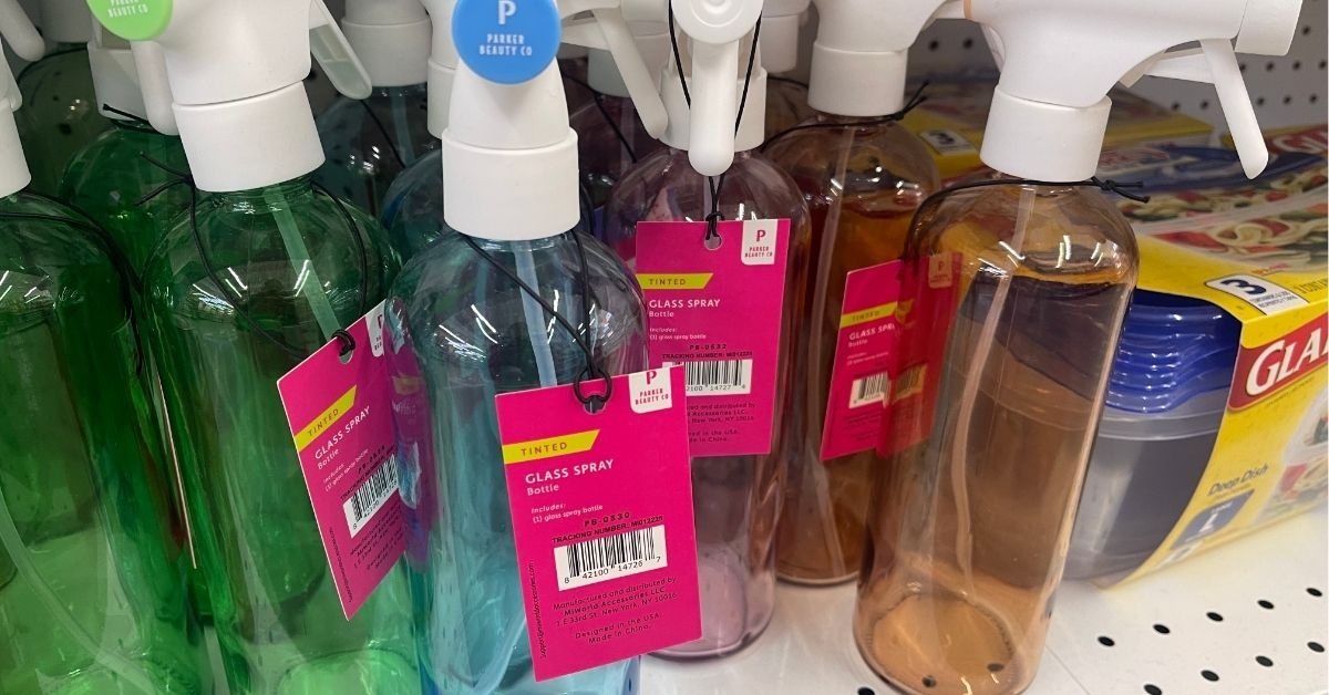 tinted glass spray bottle